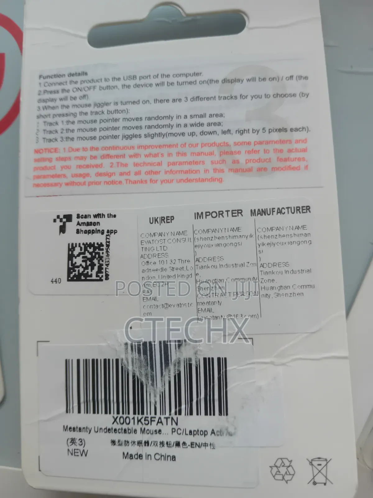 Meatanty Undetectable Mouse Jiggler for Pc/Laptop