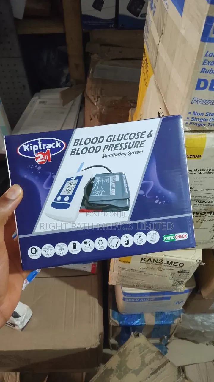 Kiptrack 2 in 1 Blood Glucose and Blood Pressure Monitor