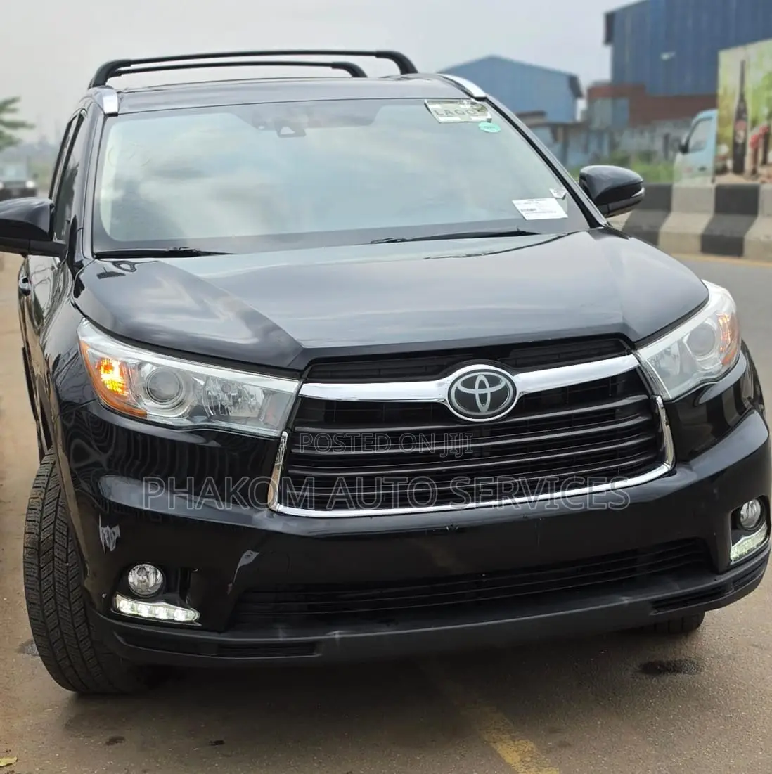 Toyota Highlander Limited V6 4x2 (3.5L 6cyl 6A) 2016 Black
