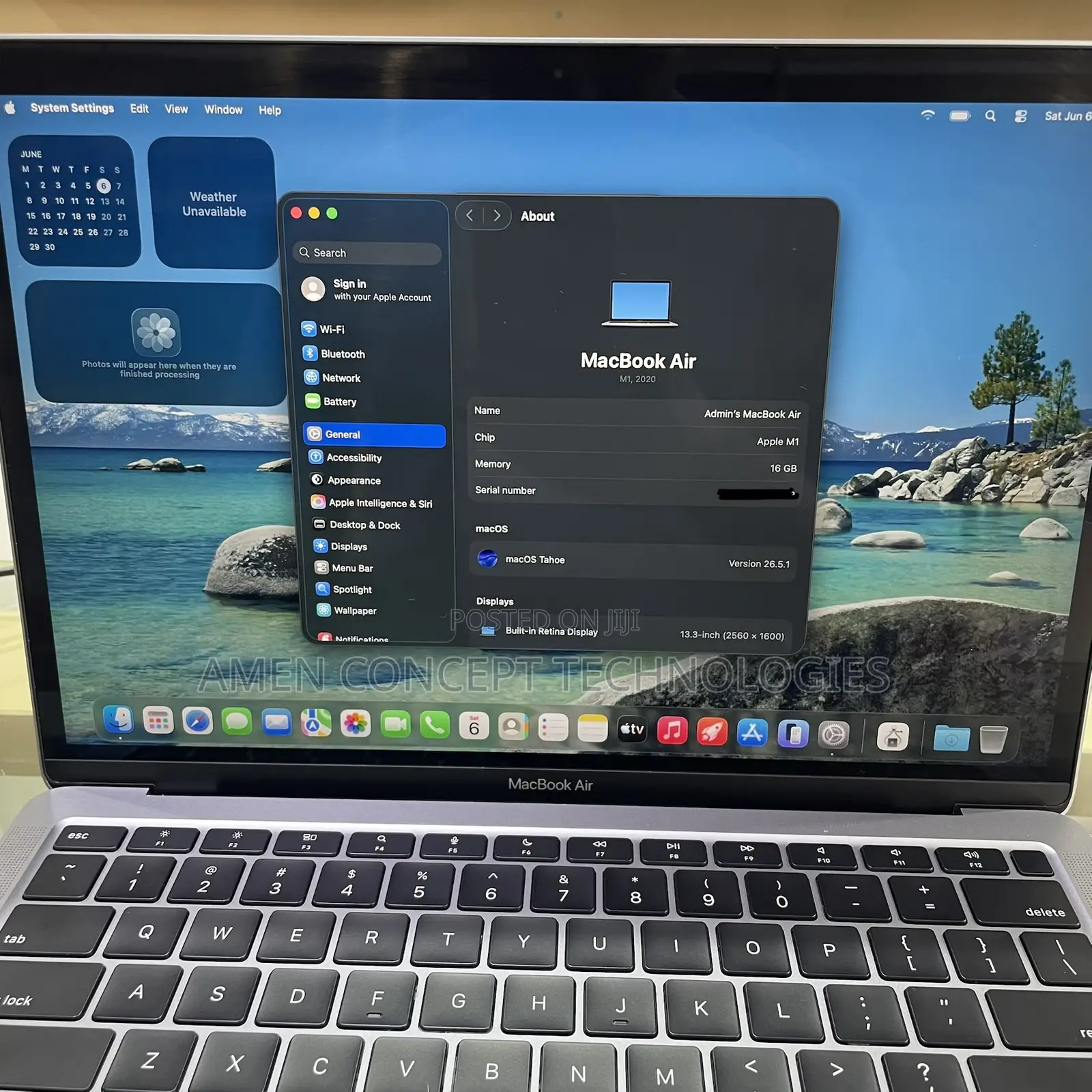 Laptop Apple MacBook Air 2020 M1 16GB Apple M1 SSD 256GB