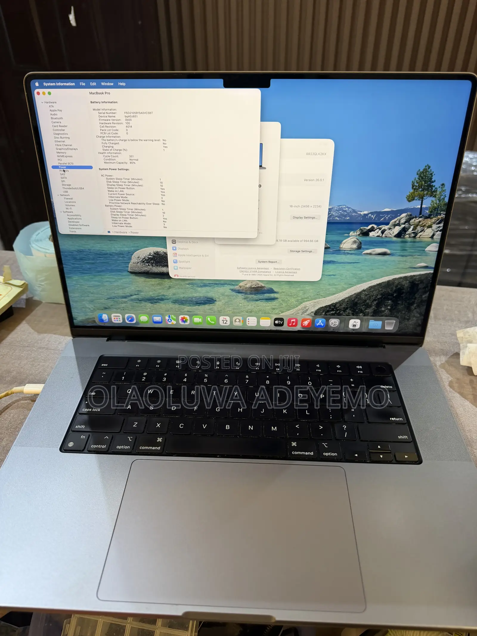 Laptop Apple MacBook Pro 2021 M1 16GB Apple M1 Pro SSD 1T