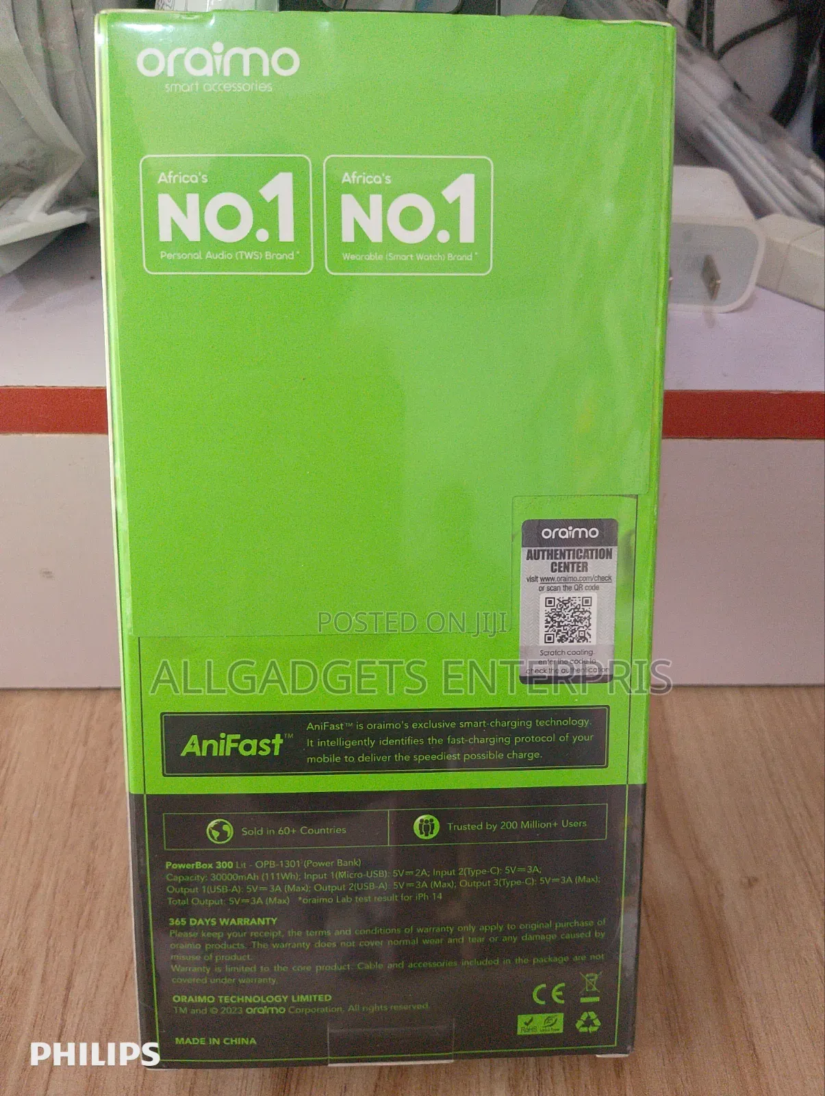 Oraimo 30000mah Ultra Fast Charging Power Bank