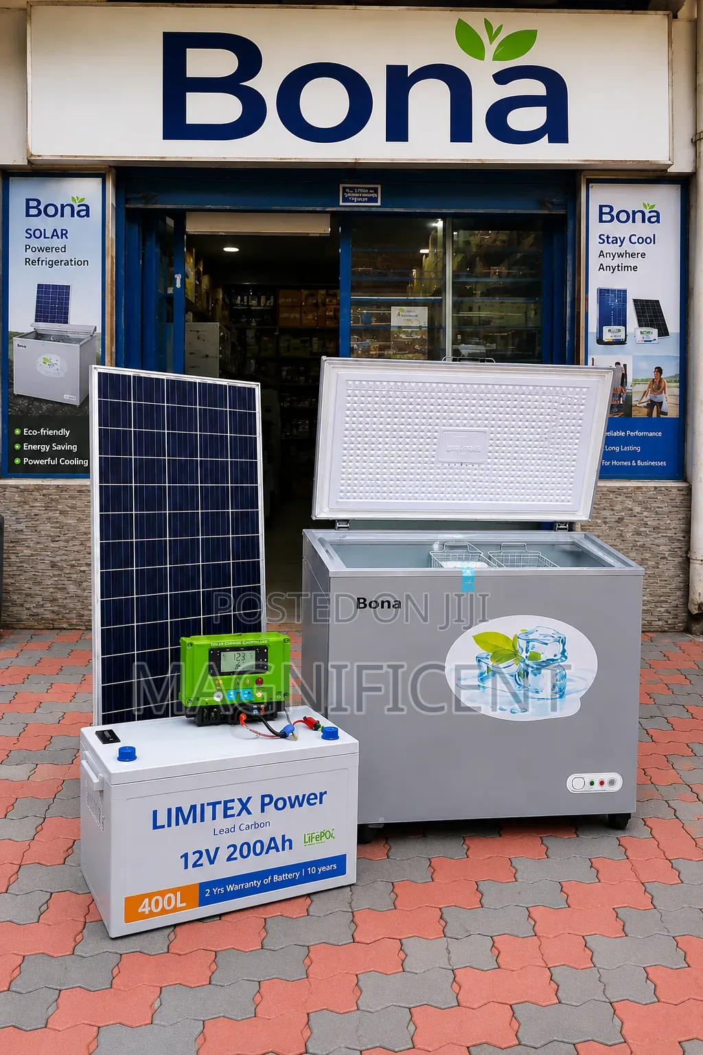Bona 318l Solar Deep Freezer High Capacity, Energy Saving Fast Cooli