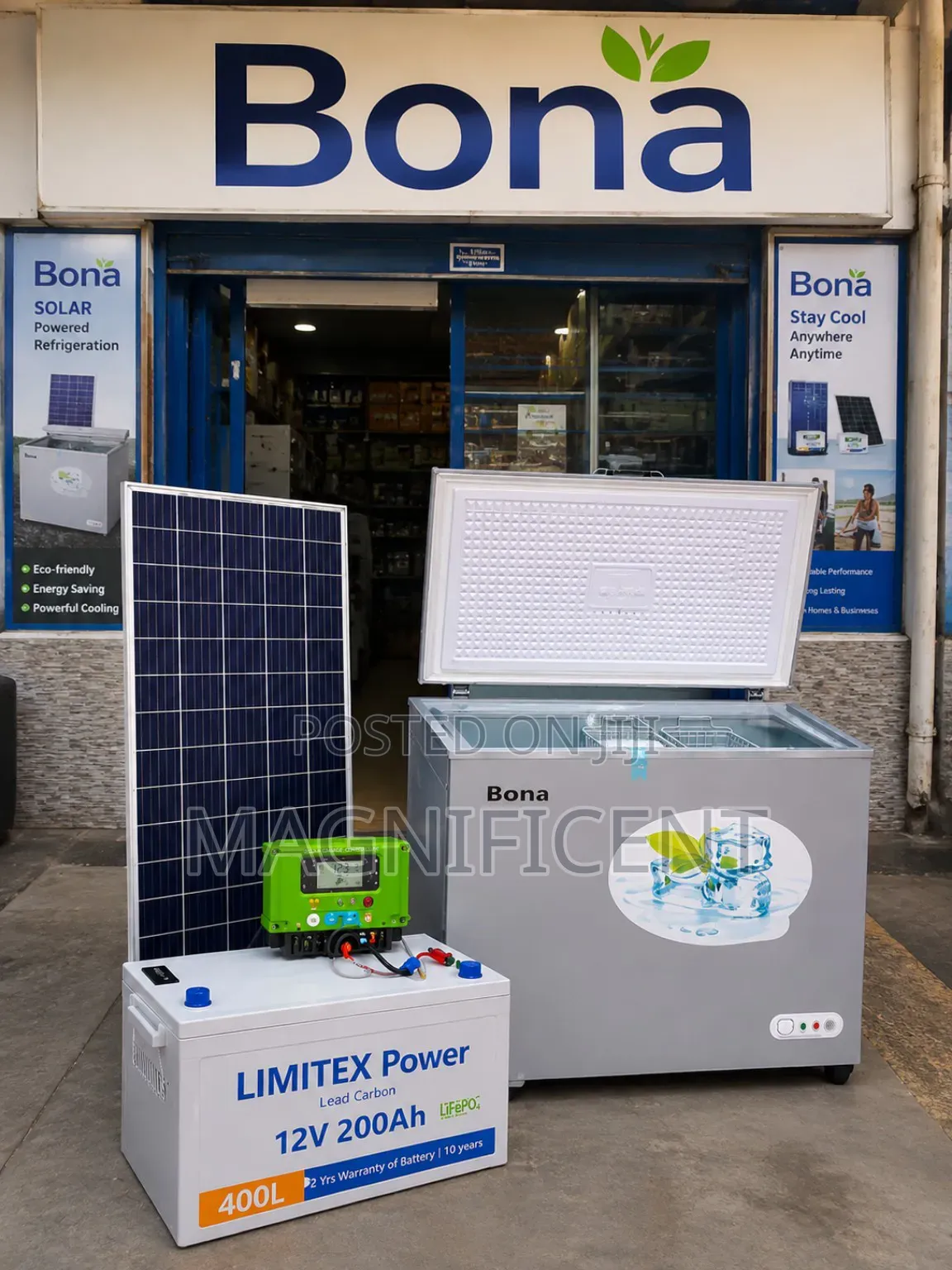 Bona 318l Solar Deep Freezer High Capacity, Energy Saving Fast Cooli