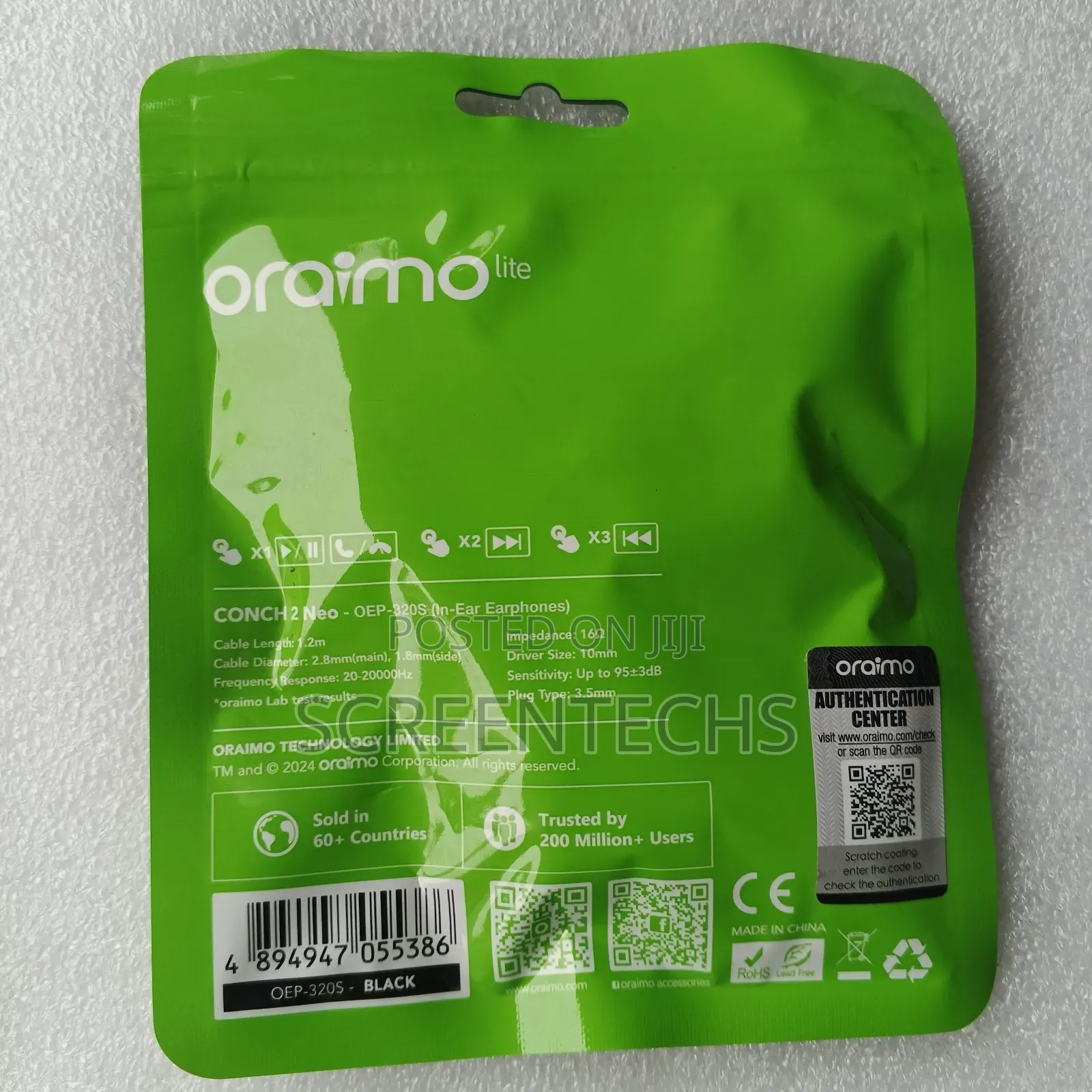 Original Oraimo Conch 2 Neo Oep-320s Earphone