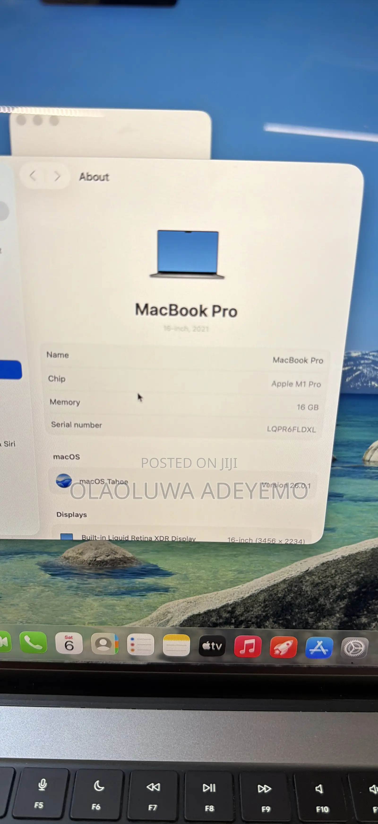 Laptop Apple MacBook Pro 2021 M1 16GB Apple M1 Pro SSD 512GB