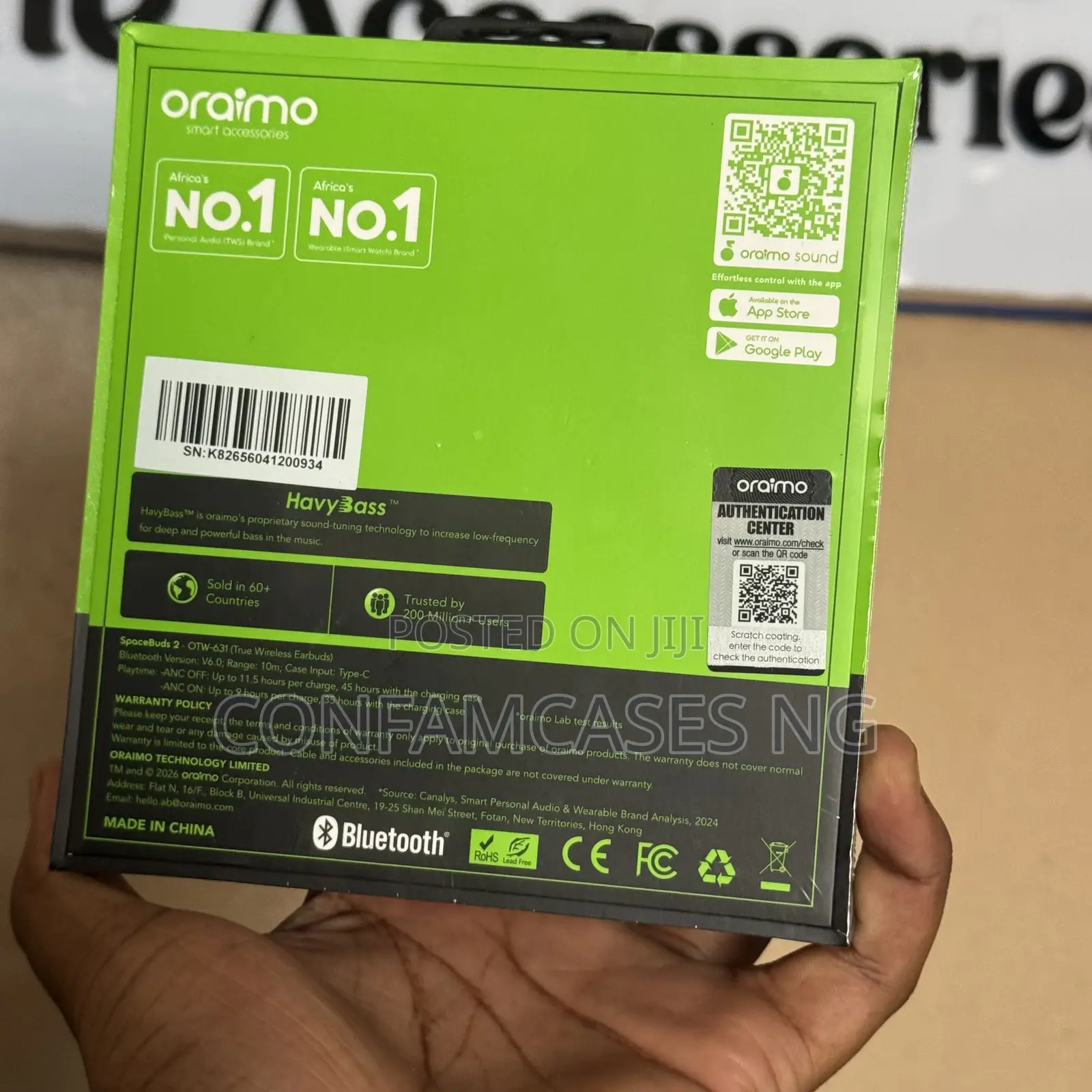 Oraimo Spacebuds 2 Ai Smart True Wireless Earbud