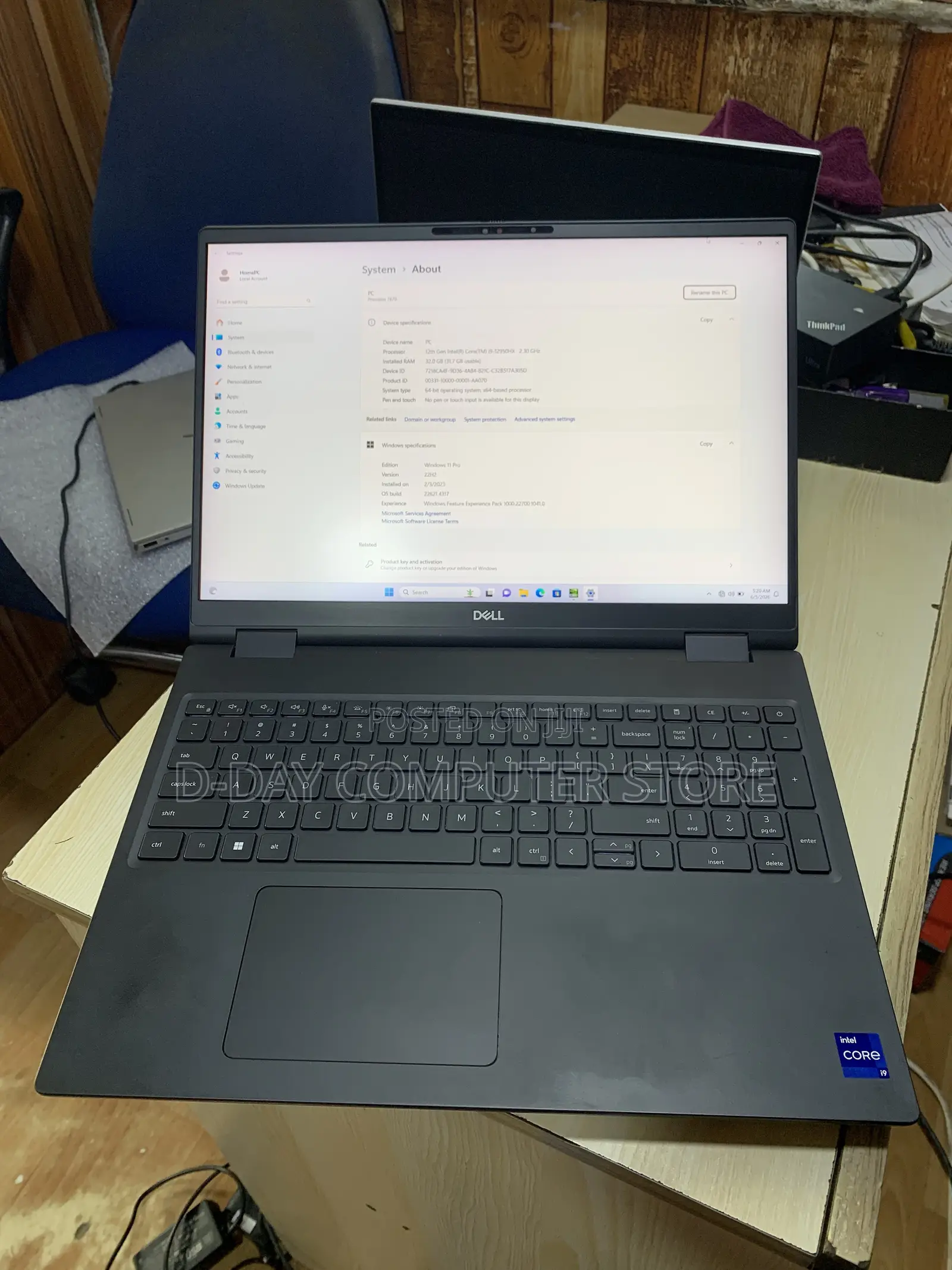 Laptop Dell Precision 7670 32GB Intel Core i9 SSD 512GB