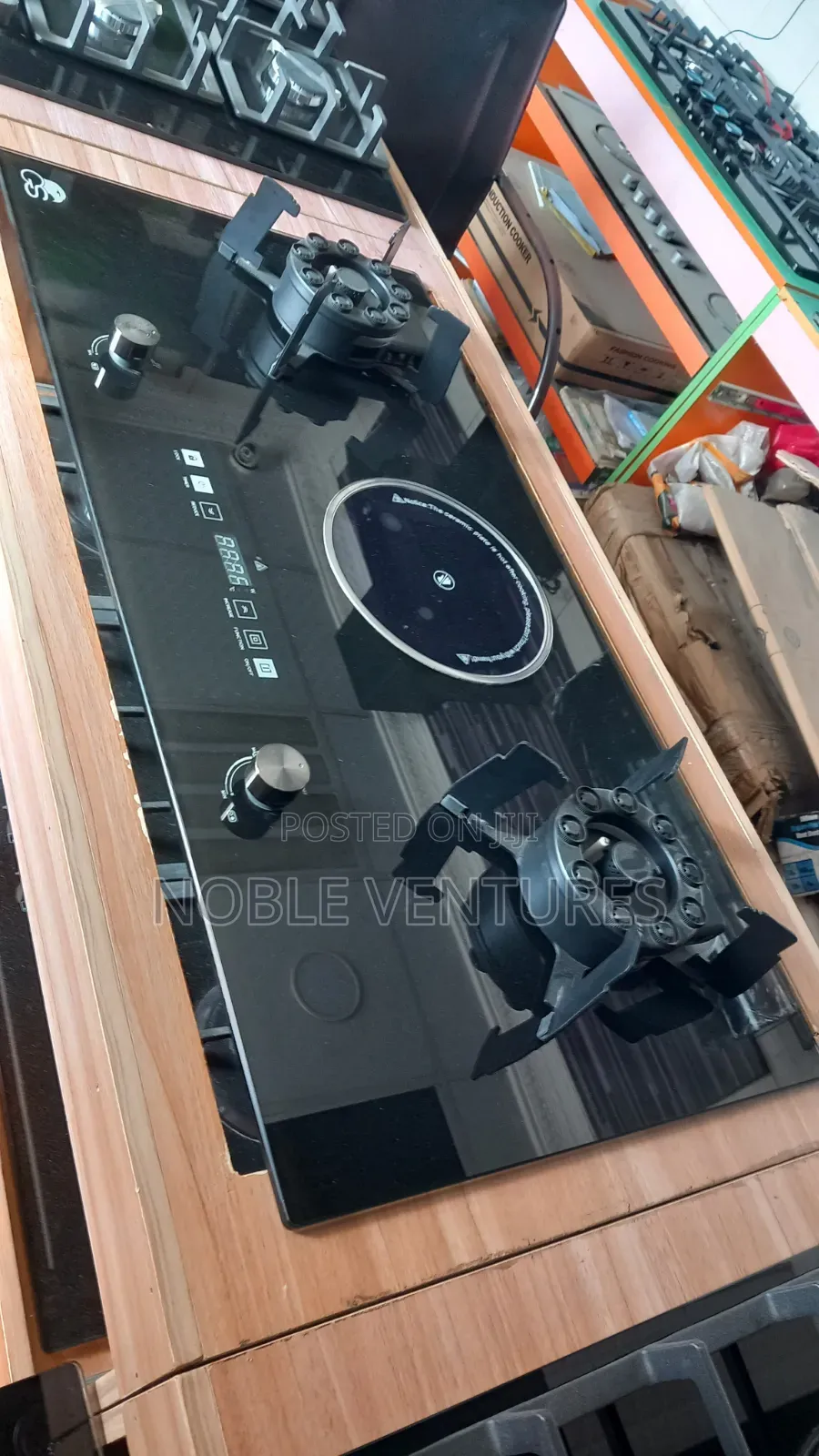 Gs Luxury Flip Up Built-in Electric and Gas Cooker 90cm