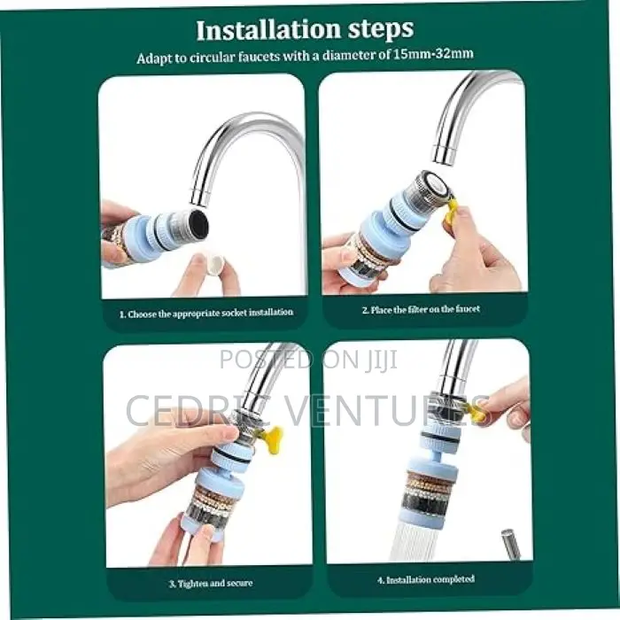 6 Layers Water Filter Tap Purifier 360degree Rotation