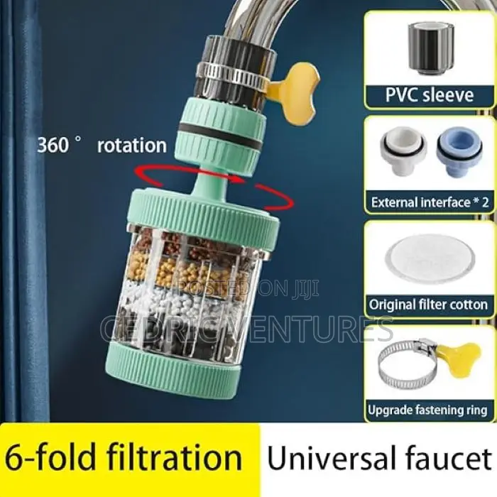 6 Layers Water Filter Tap Purifier 360degree Rotation