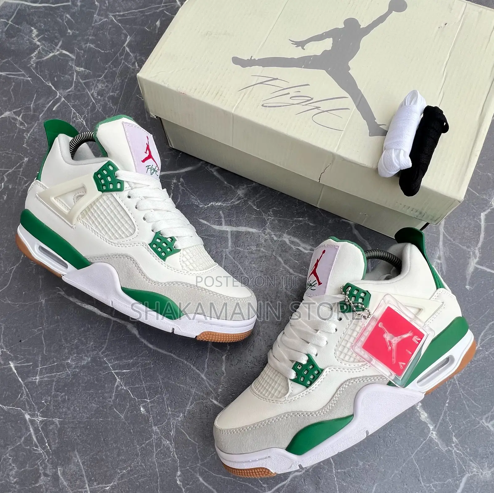 Original Air Jordan 4 Pine Green