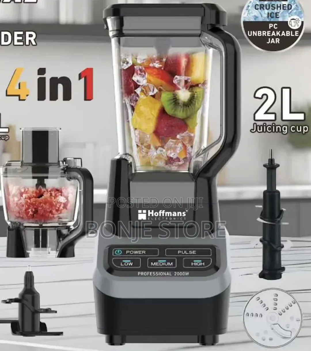 4in1 Hoffmans Hm-2089 Professional Blender Commercial Blender