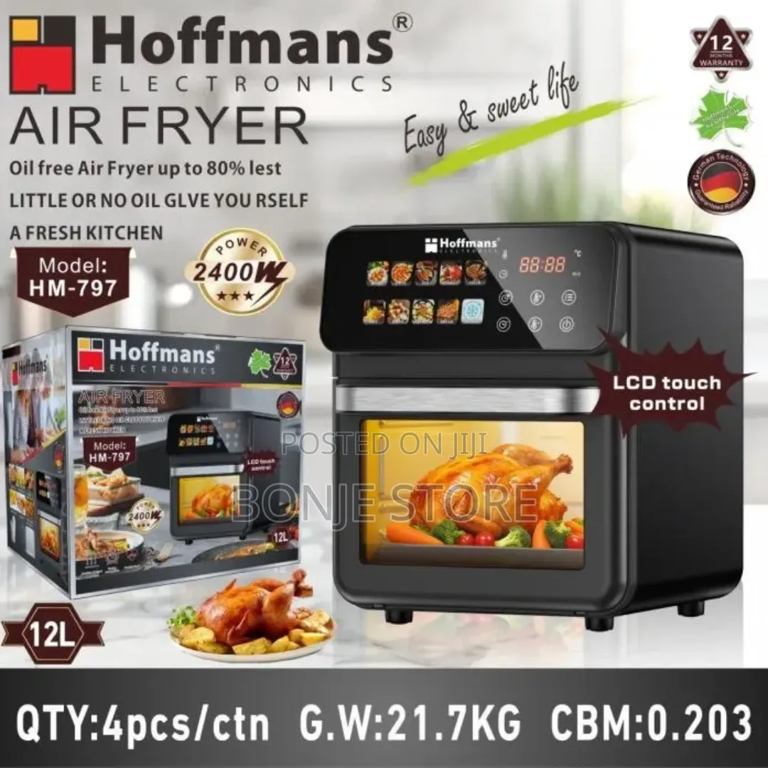12l Hoffmans Digital Air Fryer, Model: 797