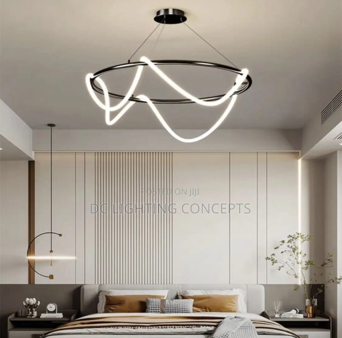 Modern Luxury Round Silicone Tube Pendant Chandelier
