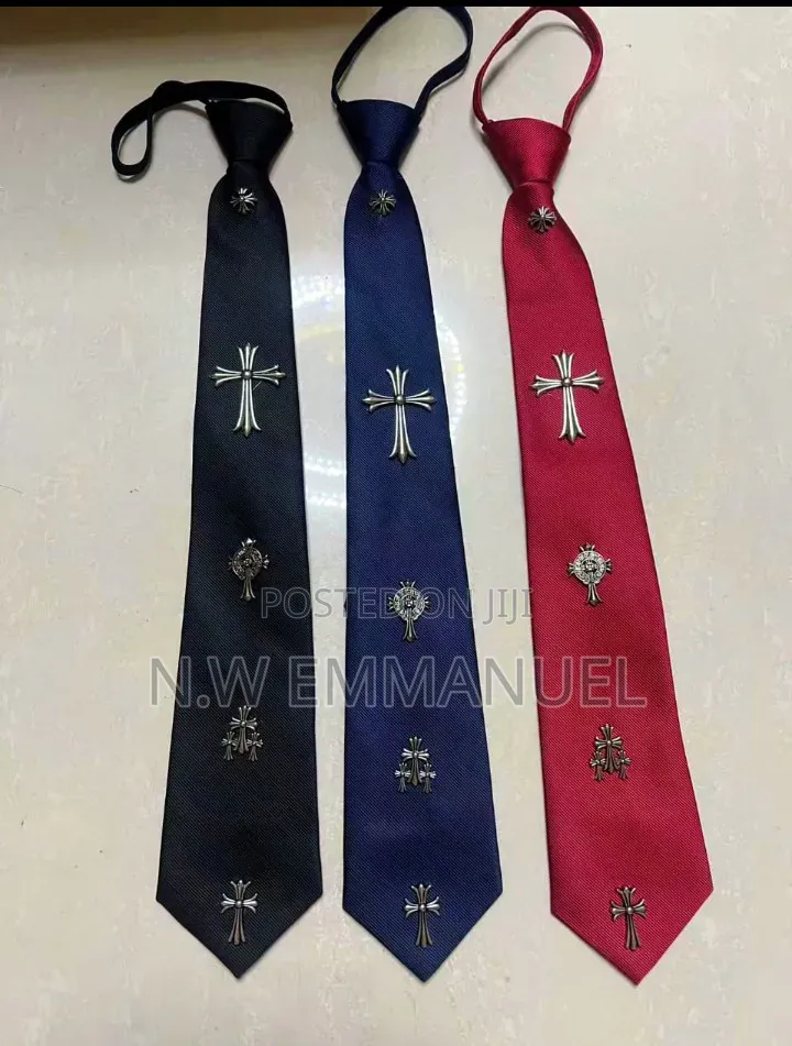 Luxury Cross Design Men’S Tie – Premium Classic Neck Tie