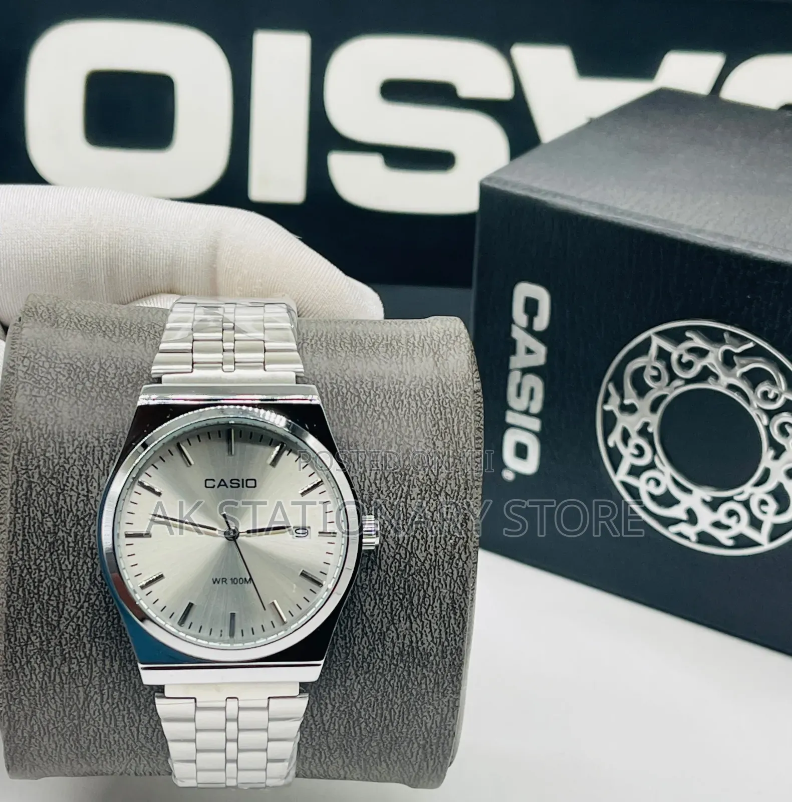 Presidential Casio Analog Wristwatch With Branded Casio Box