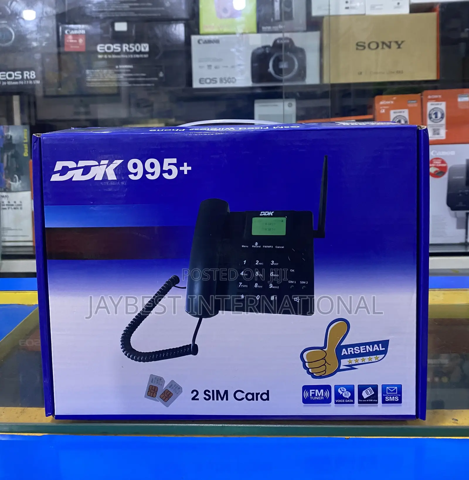 Ddk 995+ Gsm Desktop Phone / Dual Sim, Cordless Style / Fm Radio