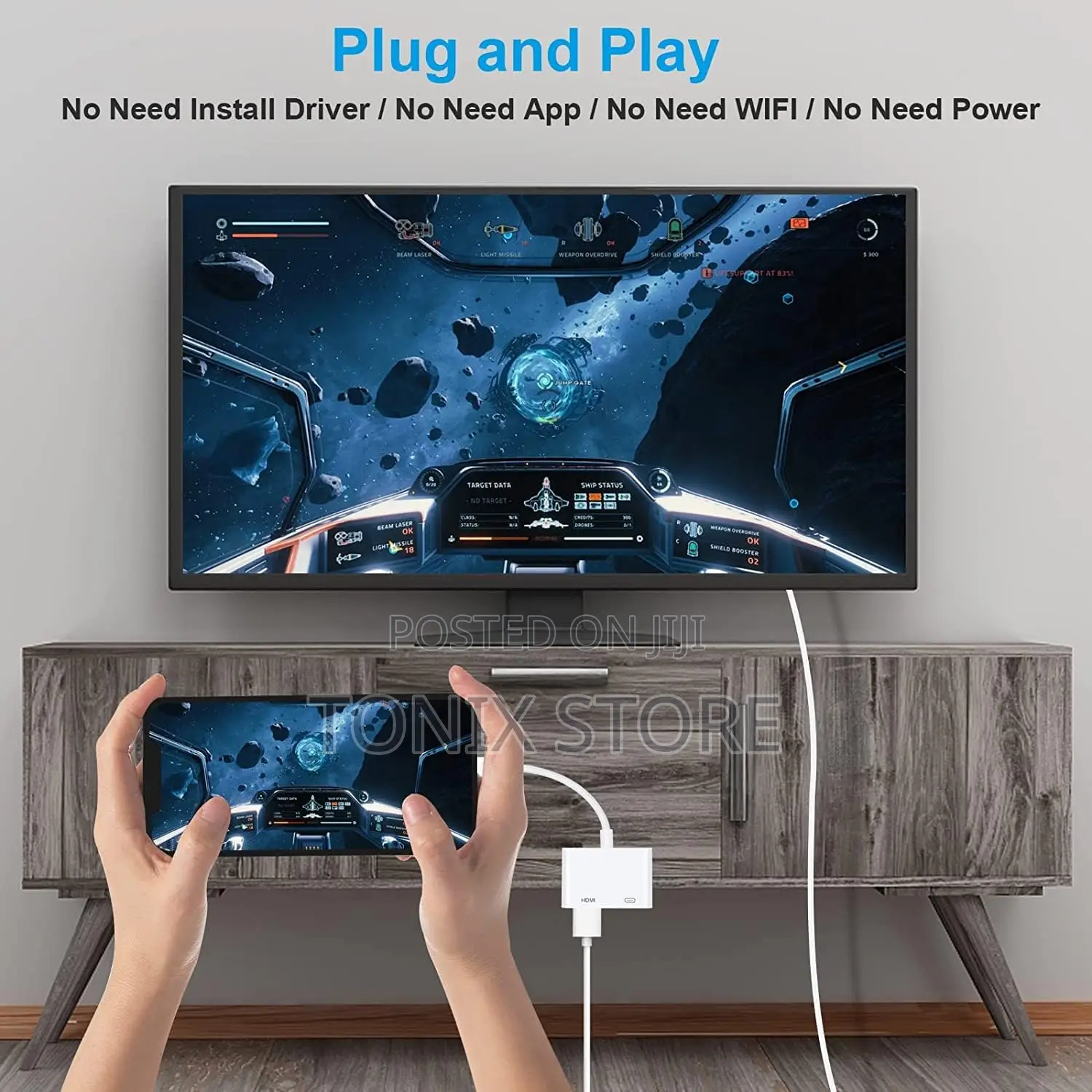 Lightning To Hdmi Adapter For iPhone/iPad - Screen Mirroring Converter