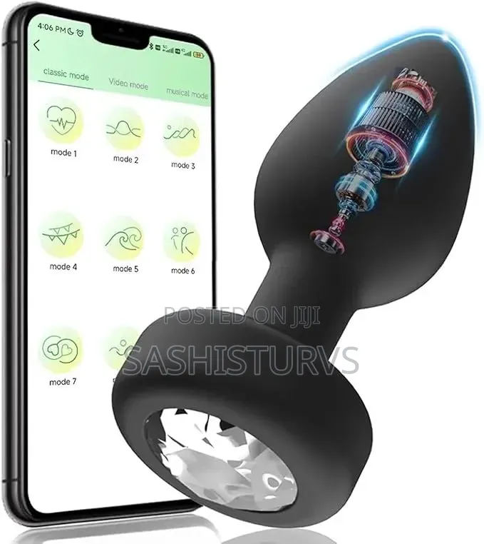 Rechargeable Vibrating Anal Butt Plug With App Control