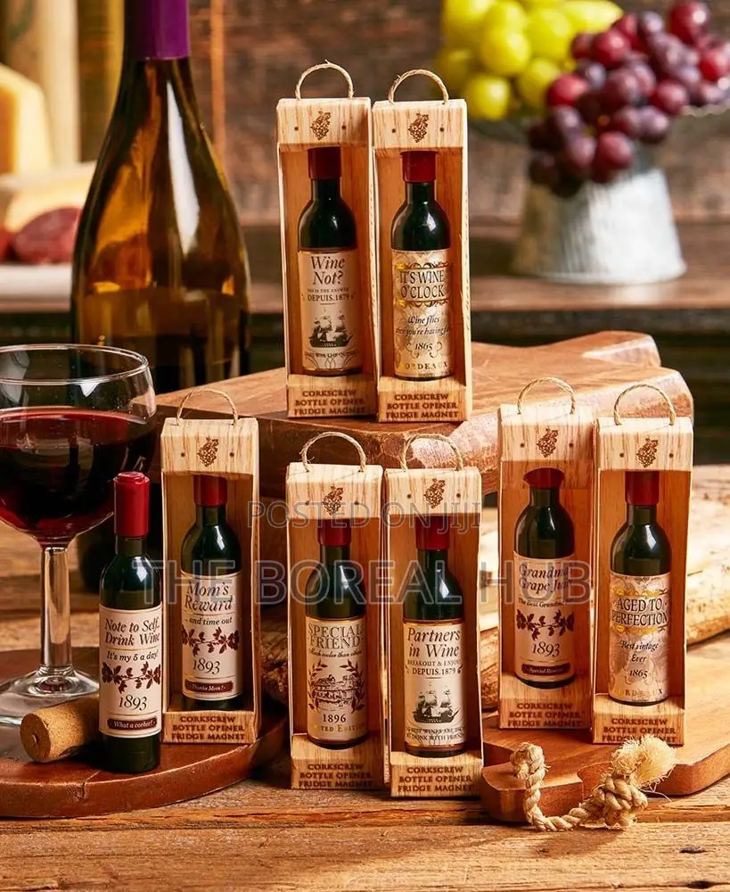 Customized Wine and Wood Envisaged Case Corporate Gift Souvenir