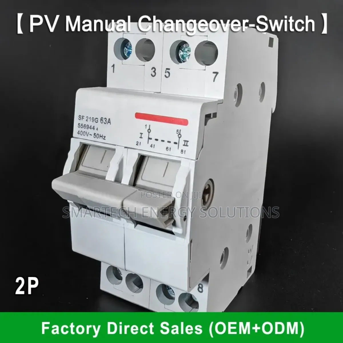 63a Solar Pv System Changeover MTS Dual Switch Circuit Breaker MCB