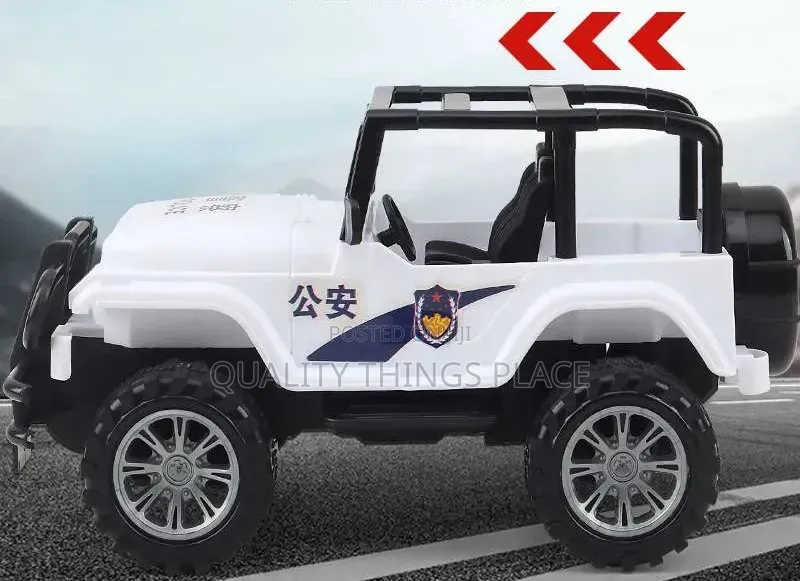 23cm Large Inertia Off-Road Vehicle Police Children's Toy Car