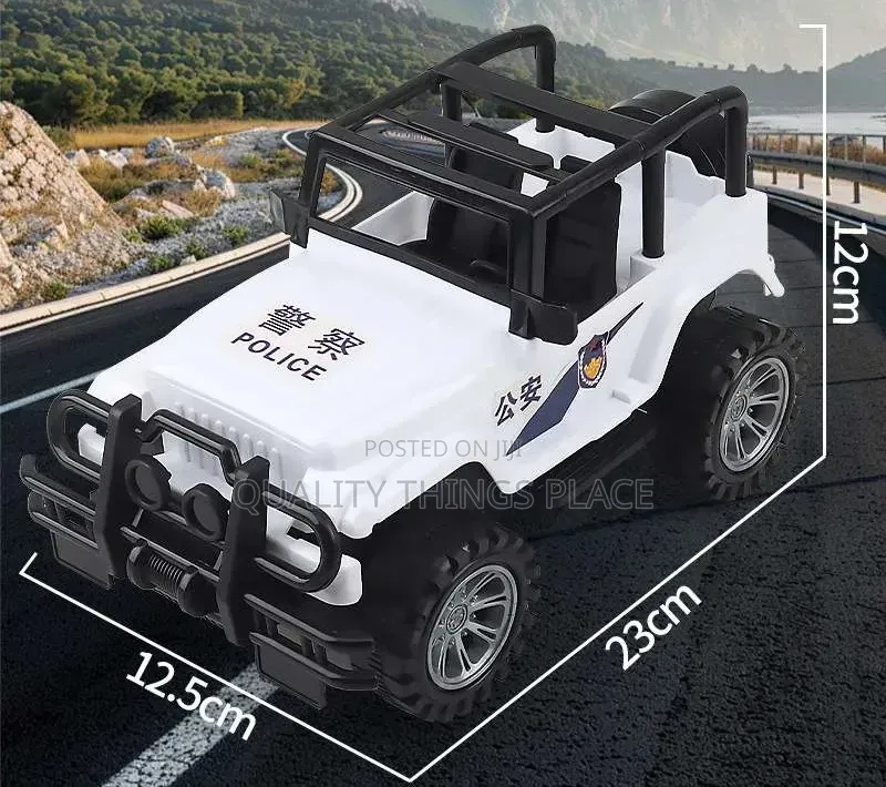 23cm Large Inertia Off-Road Vehicle Police Children's Toy Car