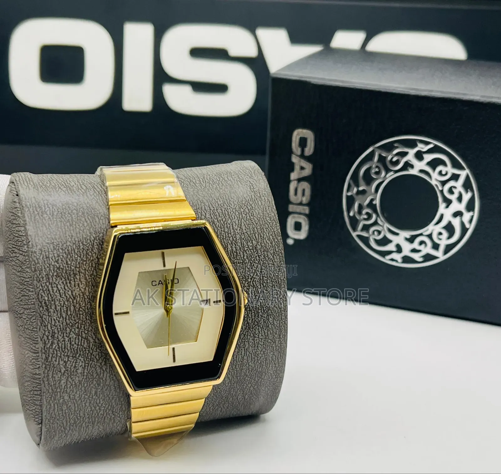 Chain Casio Analog Wristwatch With Box