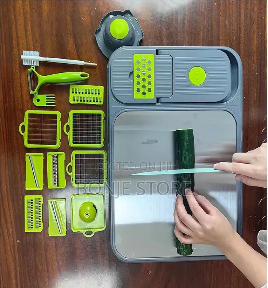15in1 Multifunctional Vegetable Slicer With Stainless Chopping Board