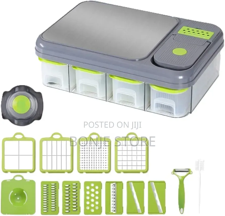 15in1 Multifunctional Vegetable Slicer With Stainless Chopping Board