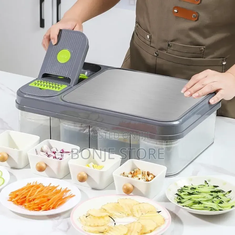 15in1 Multifunctional Vegetable Slicer With Stainless Chopping Board