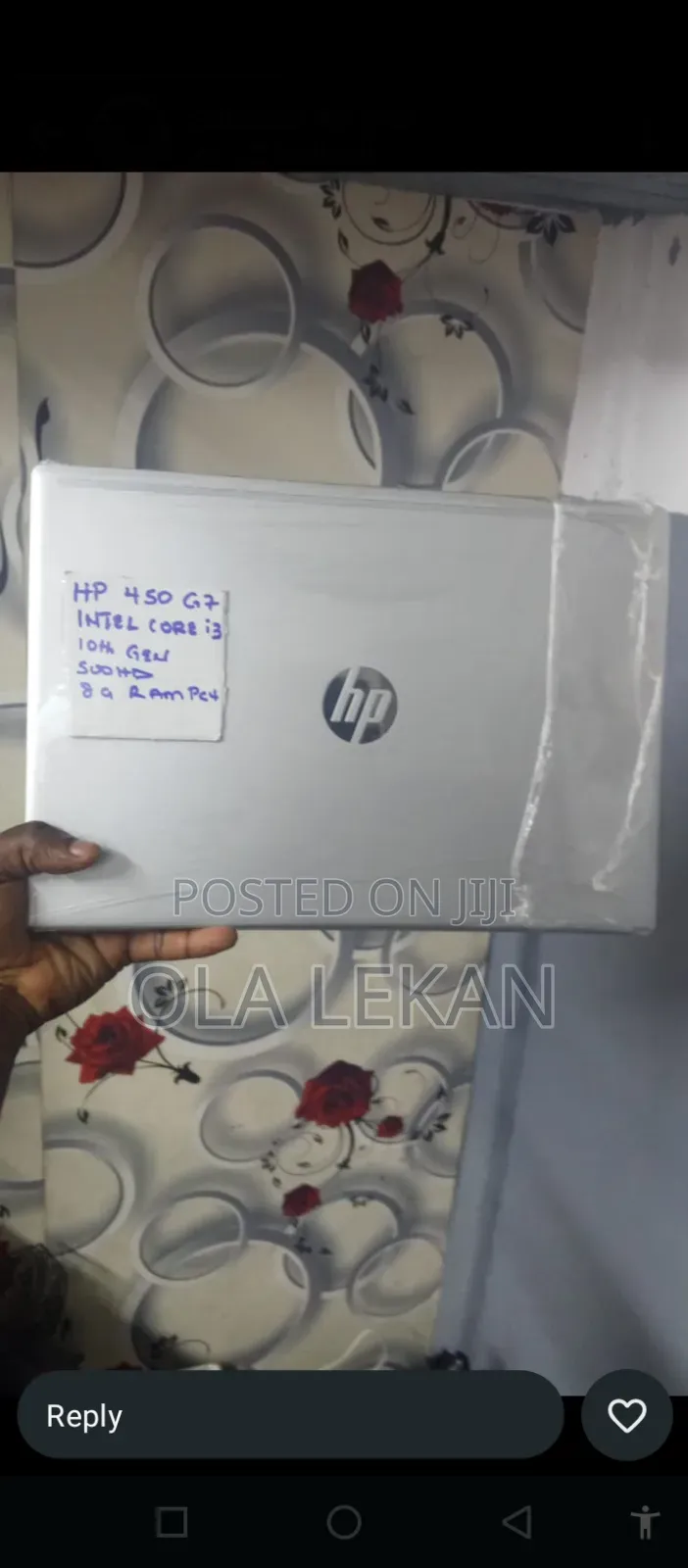 Laptop HP ProBook 450 G7 16GB Intel Core i3 SSD 256GB