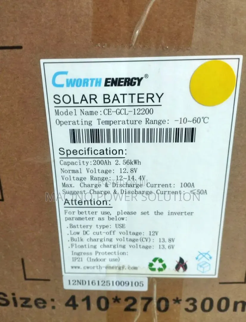200ah Cworth Lithium Ion Batteries