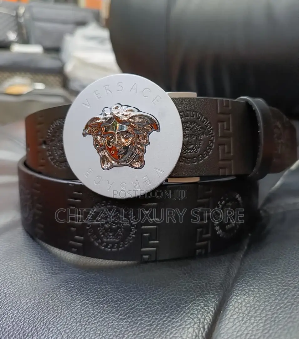 Versace Quality Luxury Men Genuine Leather Belt