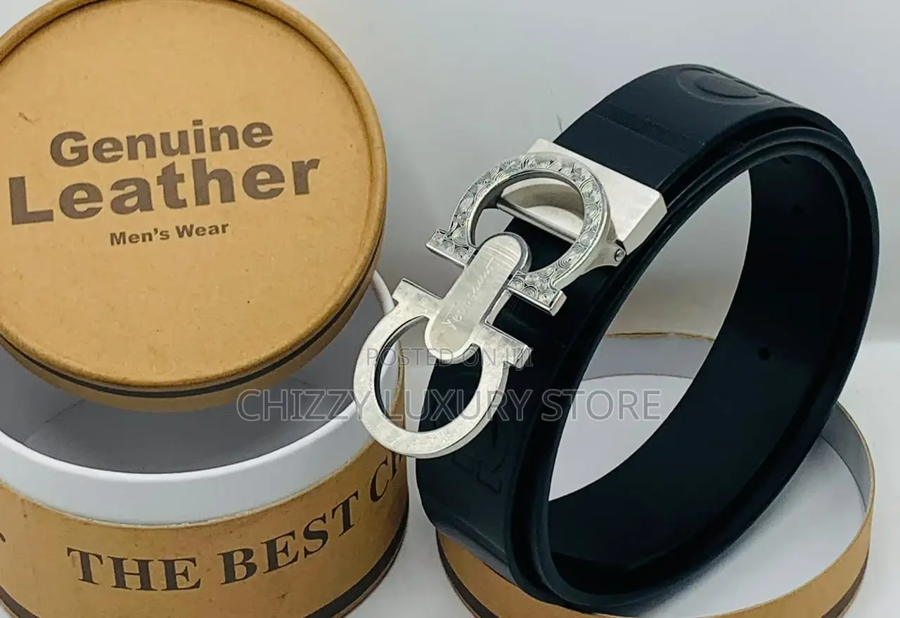 Versace Quality Luxury Men Genuine Leather Belt