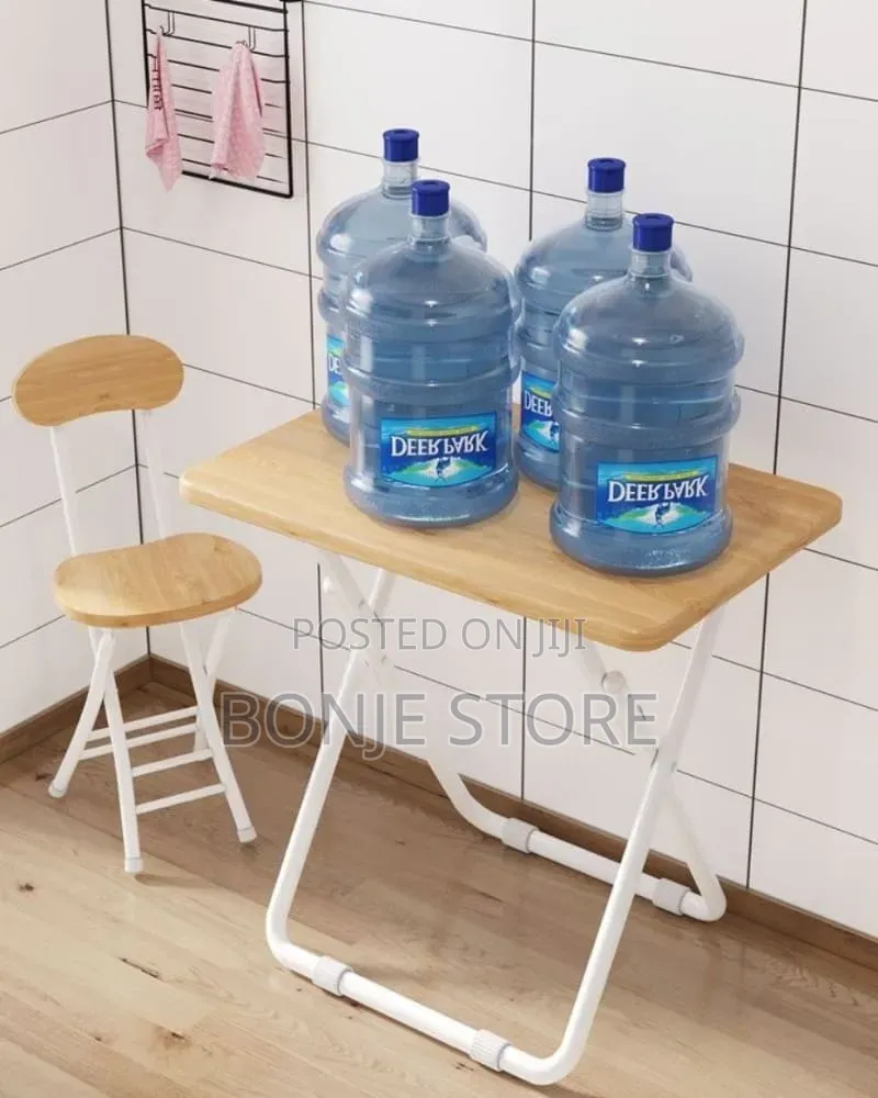 1 Table 1 Chair Foldable Dinning Table/Work Station