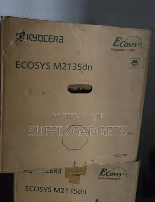 Kyocera Ecosys M2135dn 3-in-1 Black and White Multifunction Printer.
