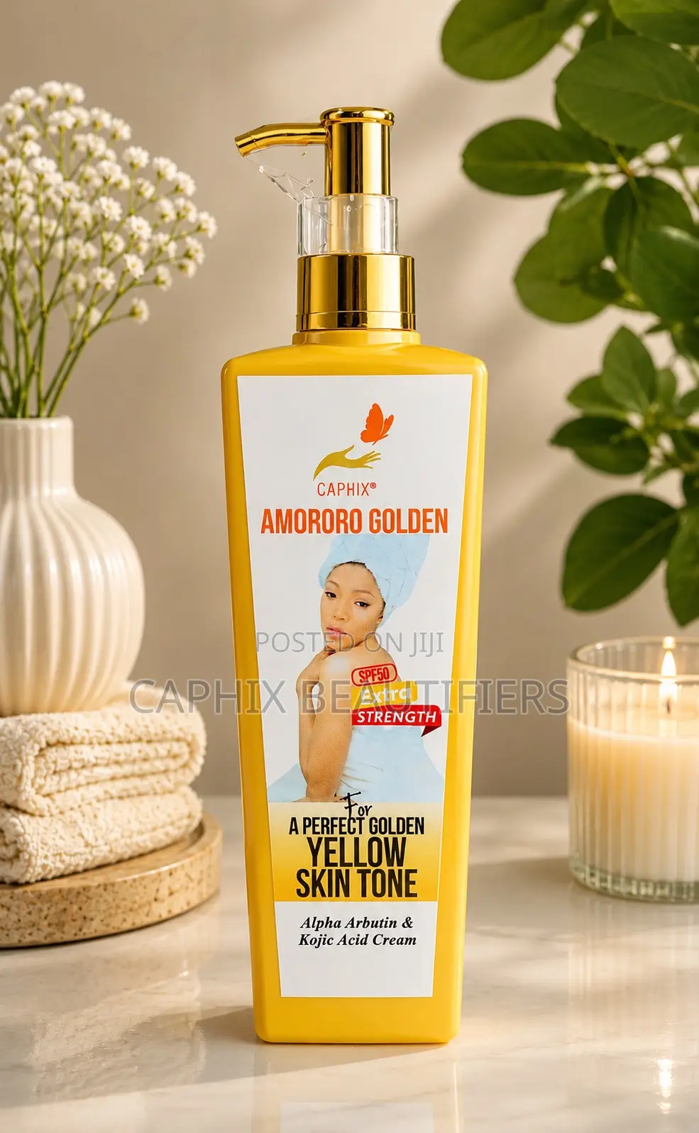 Amororo Golden Yellow Tone Lotion