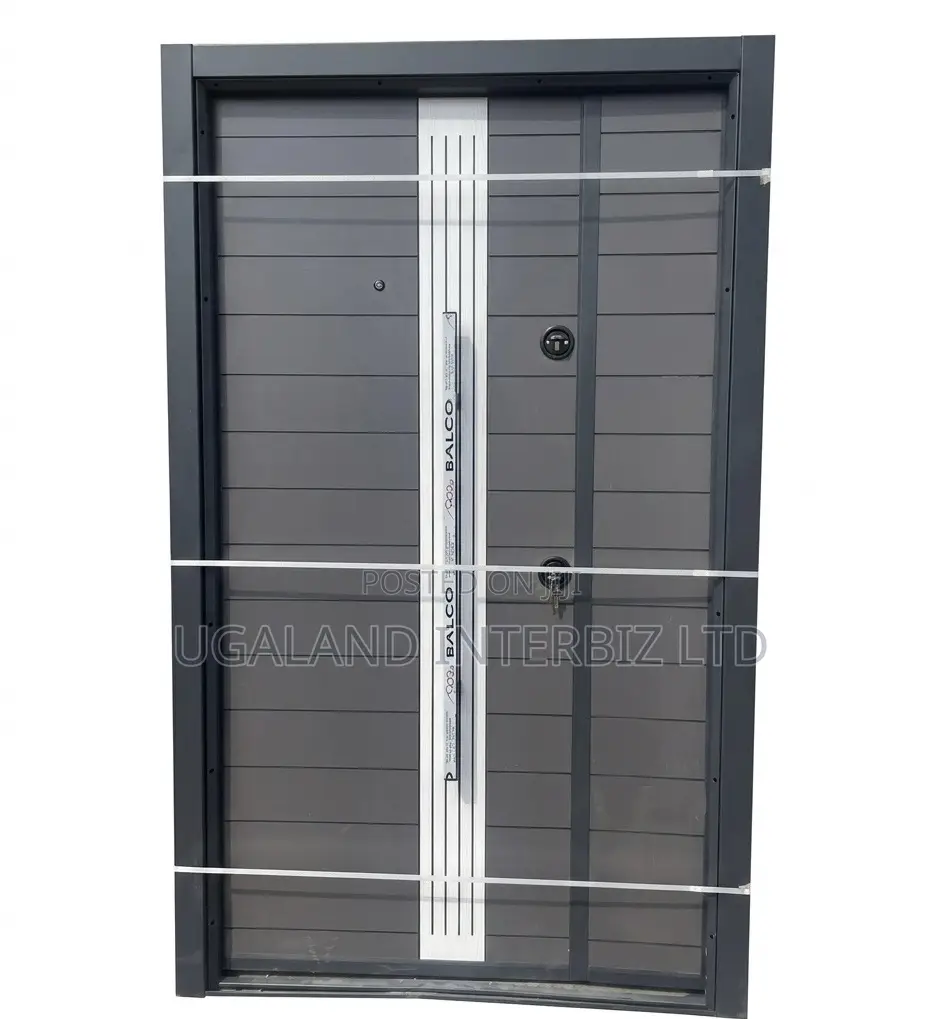 Modern Grey Metal Security Door