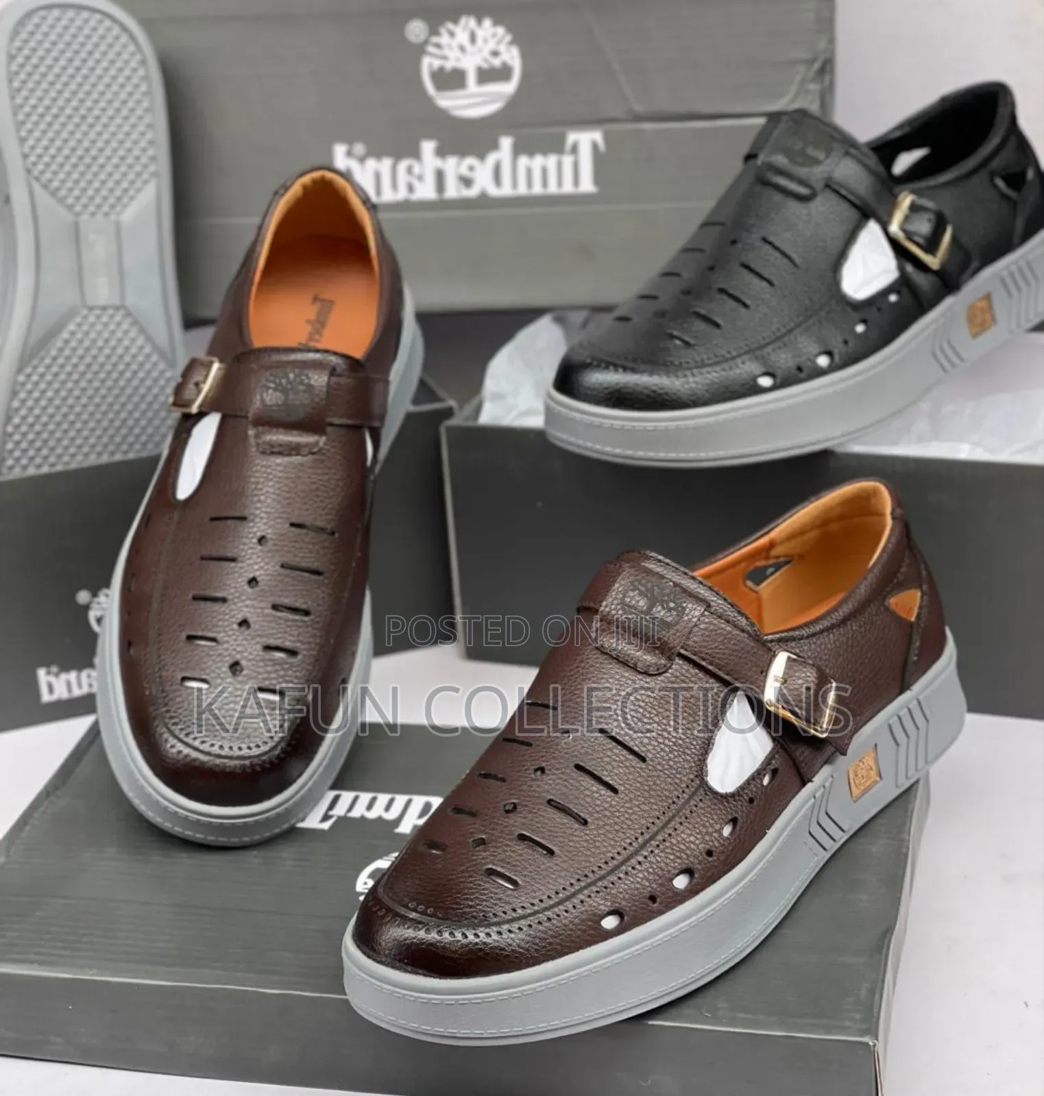 Timberland Brown Leather Shoe-Sandal