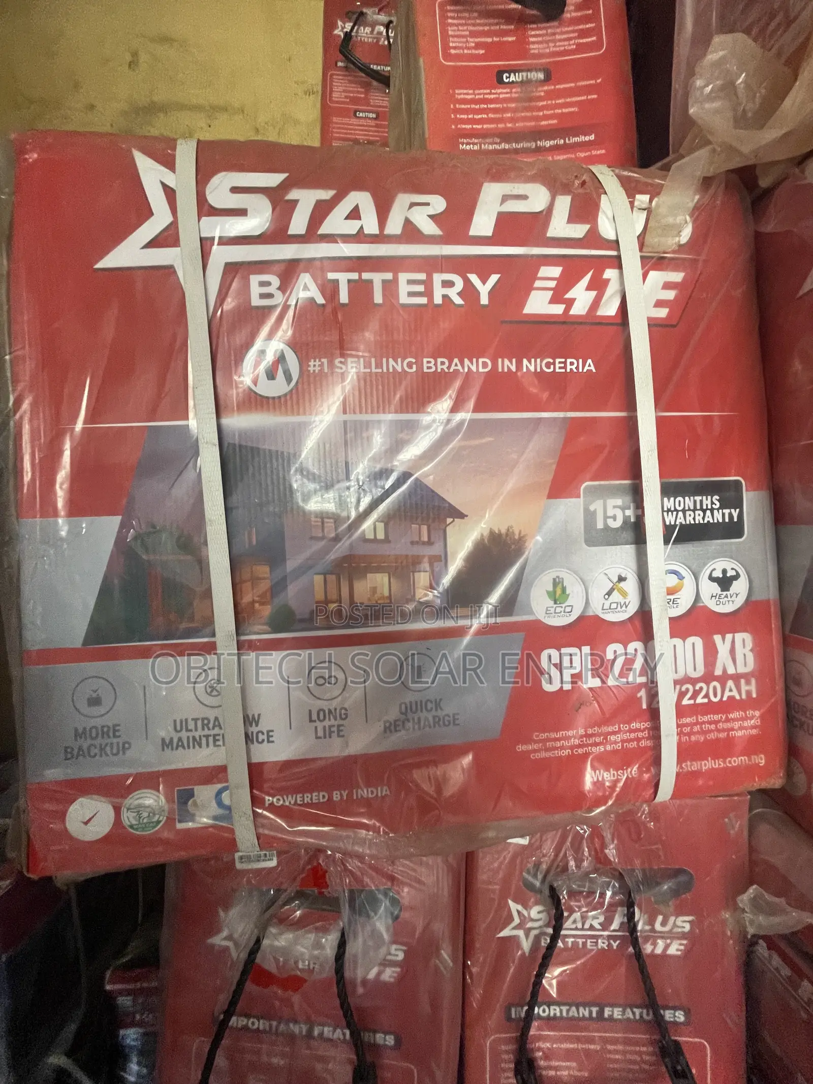 Star Plus 220ah 12v Tubular Battery – Excellent Condition
