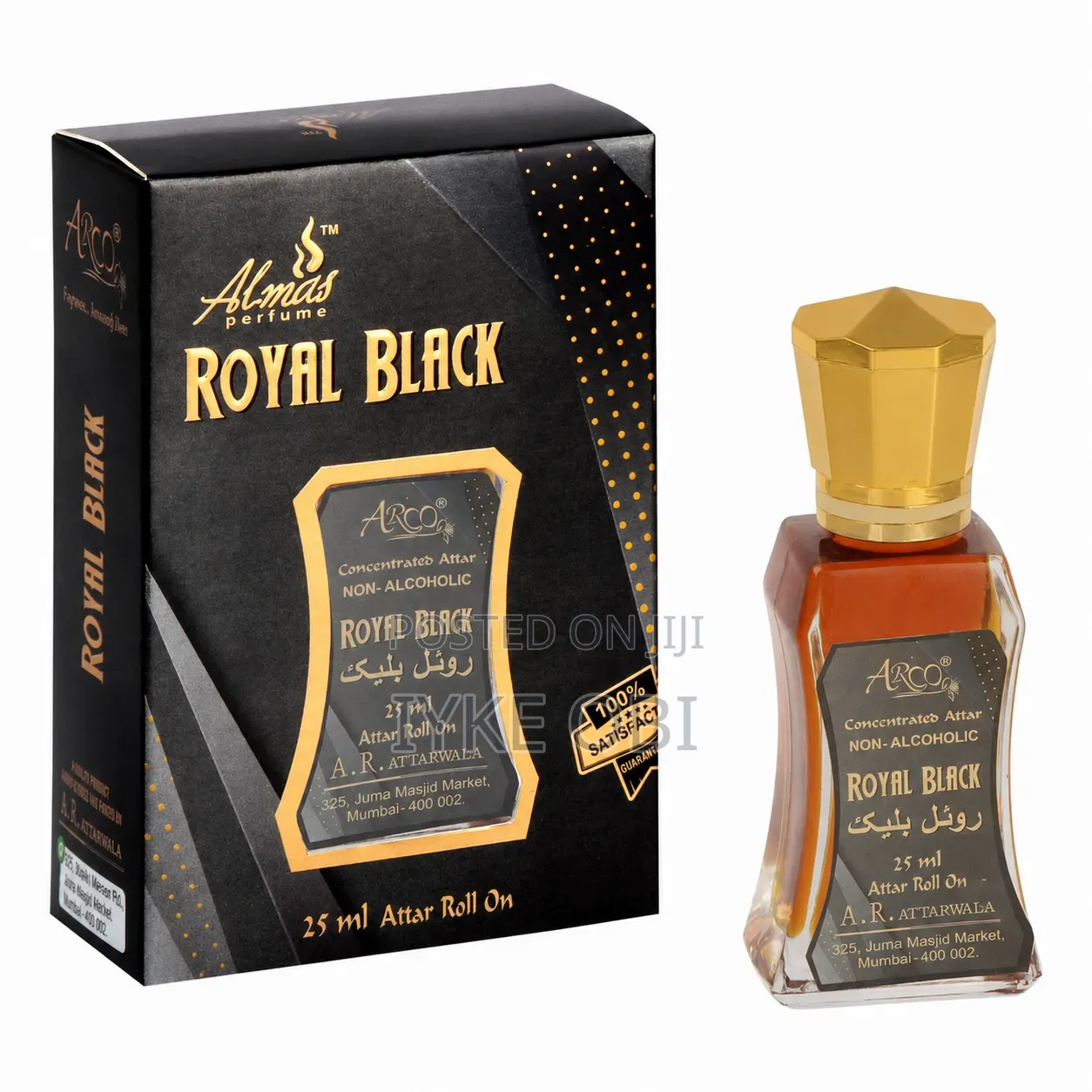 Almas Royal Black 48hours Oil Perfume 25ml