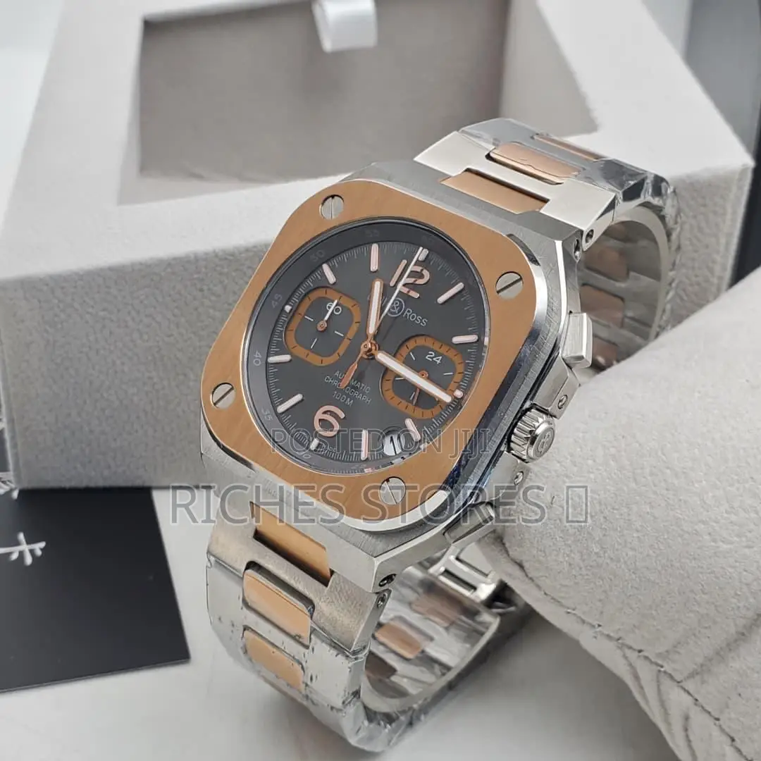 Bell Rose Chronograph Luxury Chain Watch