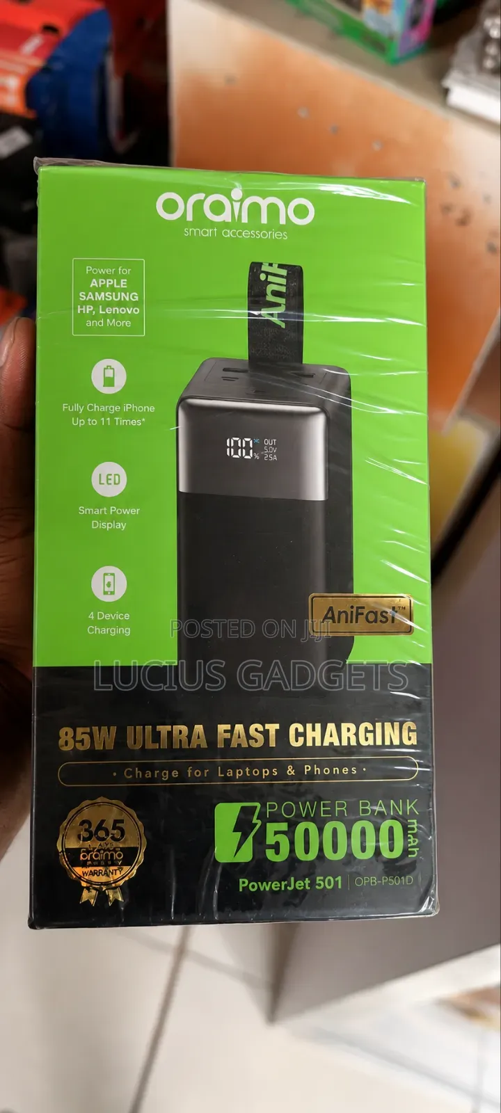 Oraimo 50,000mah Powerbank 85w Powerjet