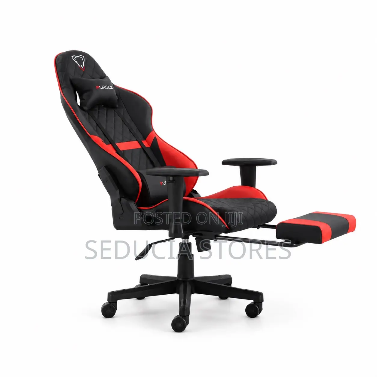 Furgle Ergonomic Gaming Chair With Footrest and Headrest