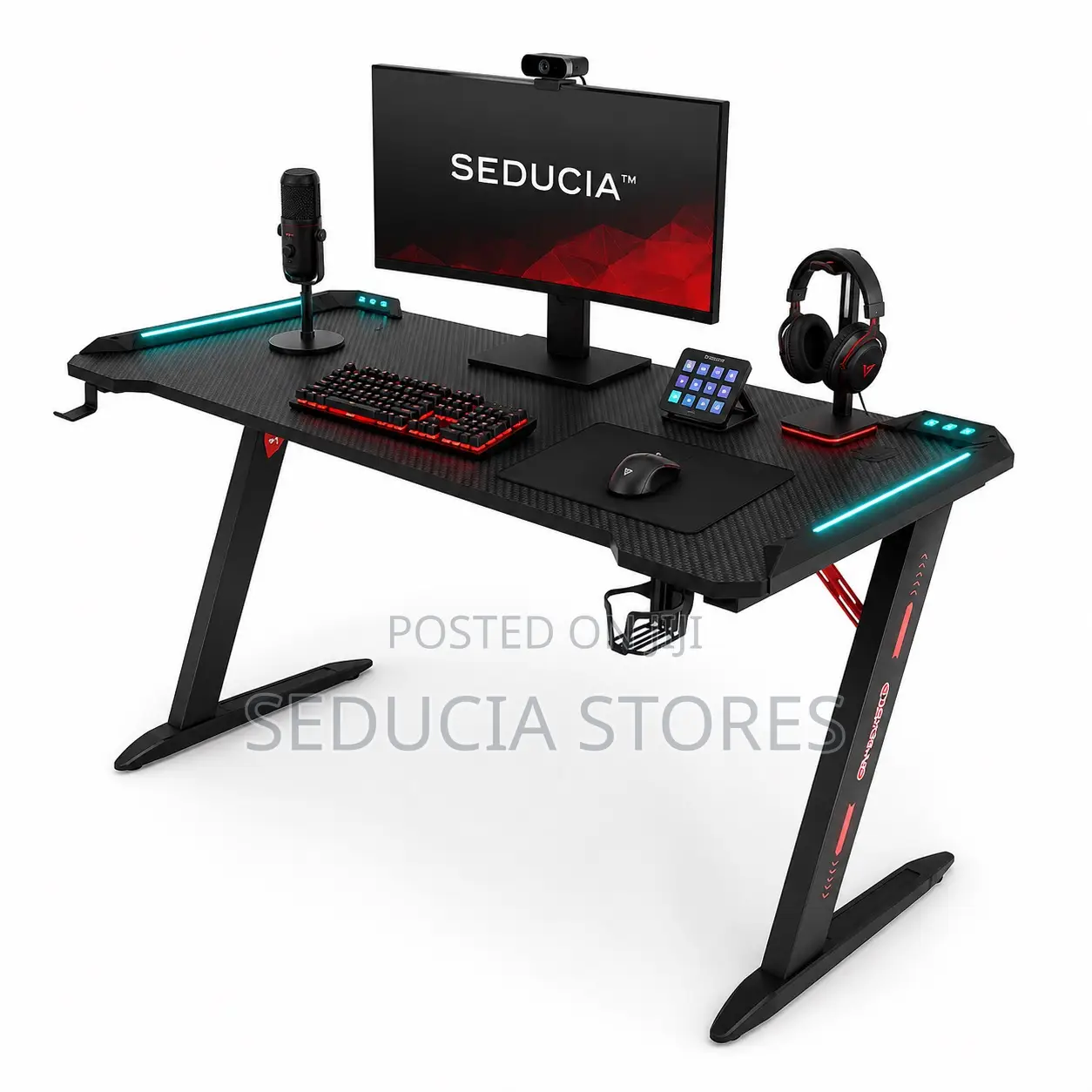 Gaming Table - 1.2 Meter RGB Streaming and Gaming Table