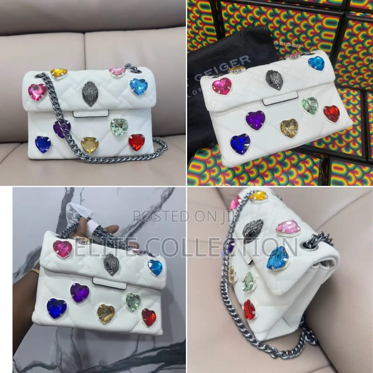 Luxury Kurt Geiger Crystal Bag(Kg) Only in Displayed Colour