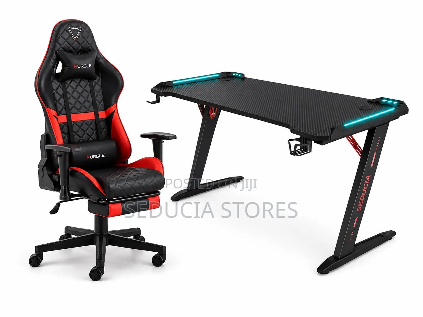 Furgle Gaming/Computer Chair and Table Set for Home and Office Use