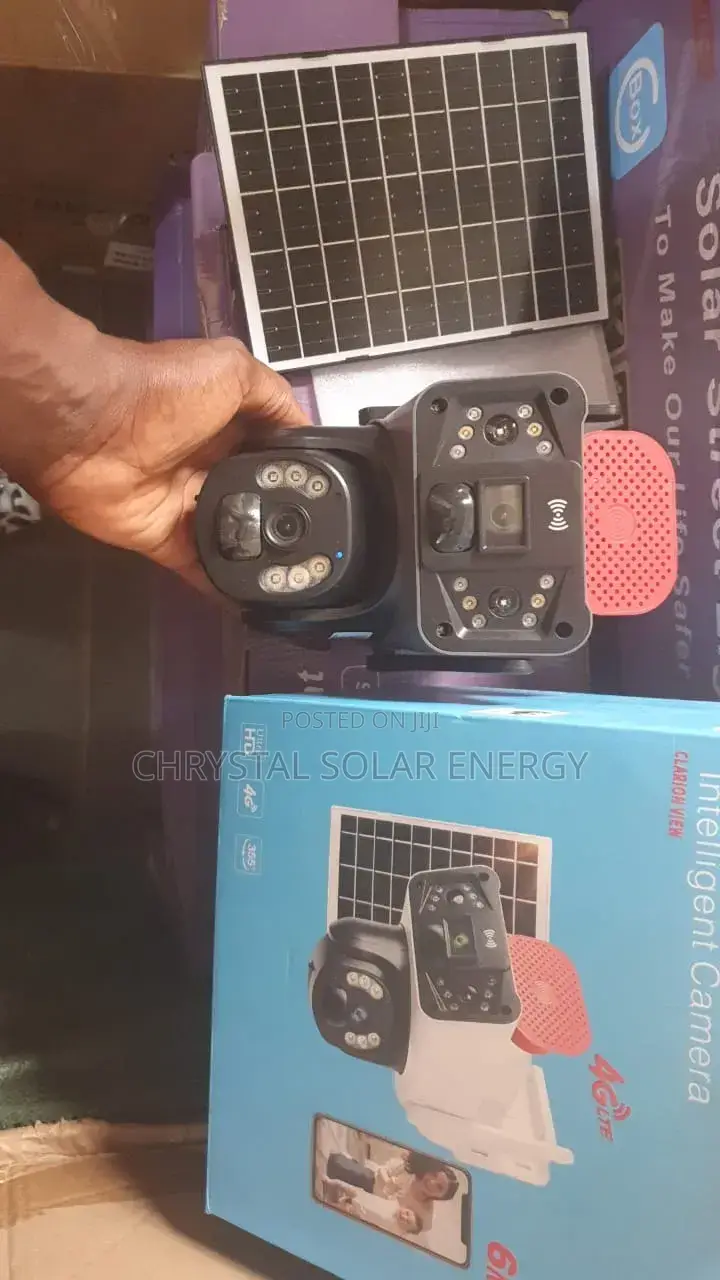 Uhd4k 2in1 Dual Lens Security CCTV Solar Camera With Mobile Control